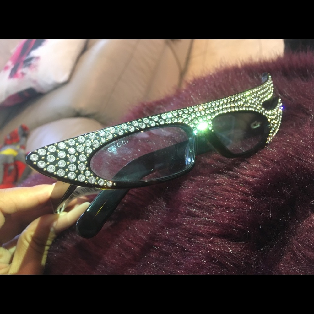 Gucci rhinestone sunglasses